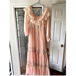 Vintage Blush Gunne Sax Dress Size 9